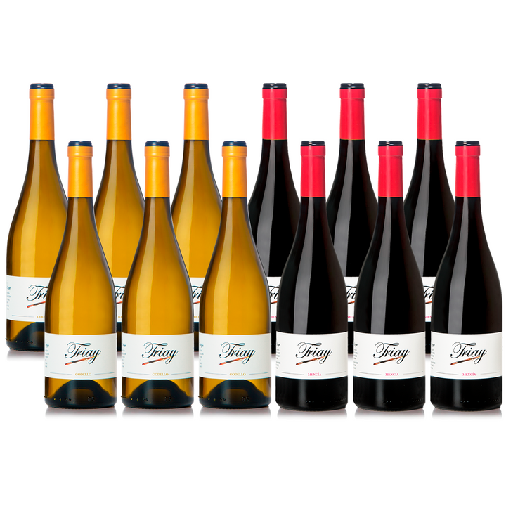 Caja 12 botellas Triay Godello y Triay Mencía